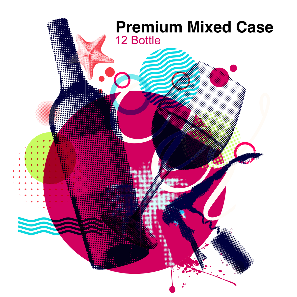 Kwoff 12 Bottle Mixed Premium Wines Case Kwoff