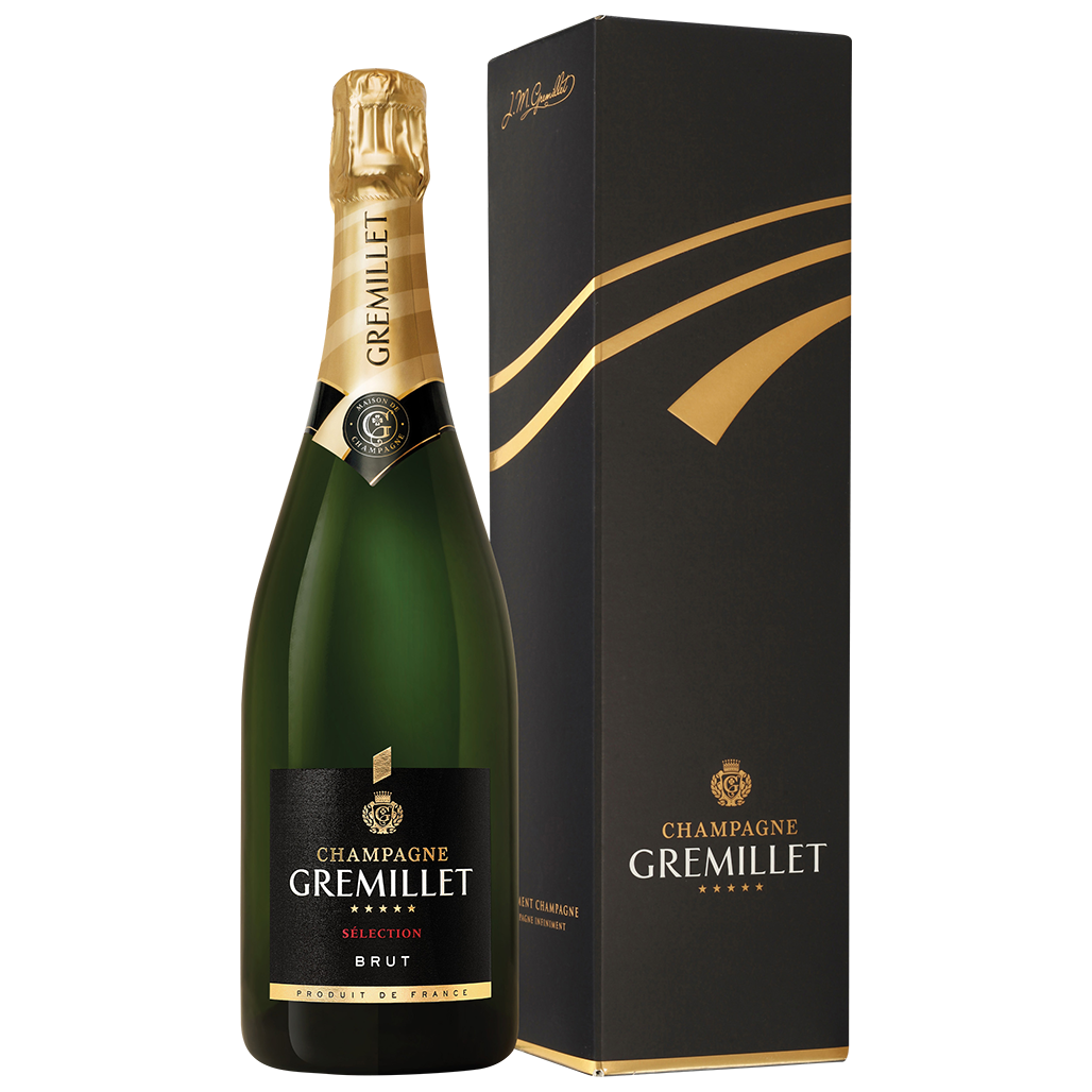 Champagne Gremillet Selection Brut with individual gift box (6 Bottle Case)