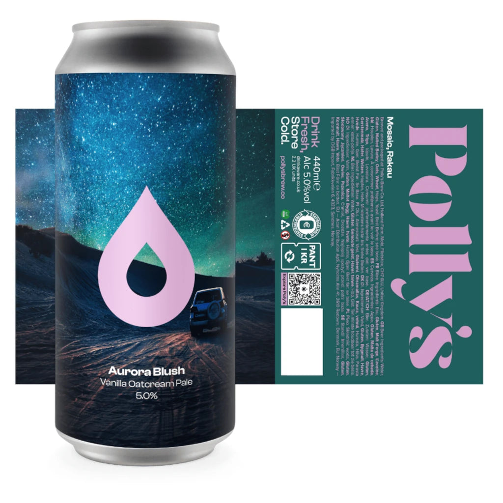 Polly's Brew Aurora Blush Vanilla Oatcream Pale Ale