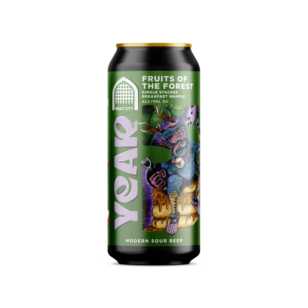 Vault City Year 5 - Fruits of the Forest Single-Stacked Breakfast Waffle Modern Sour