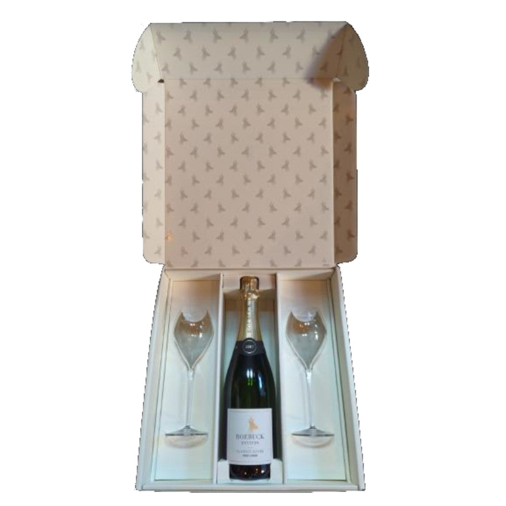 Roebuck Estates 2017 Classic Cuvee Gift Set With Branded Tulip Flutes