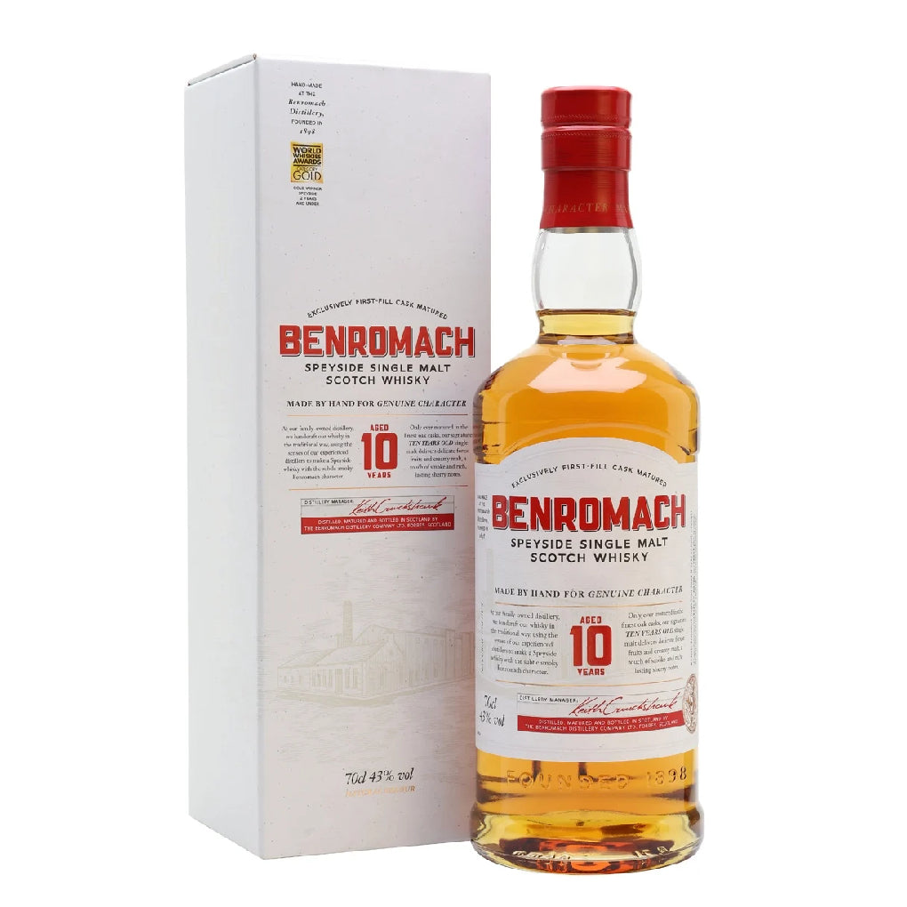 Benromach Speyside Single Malt Scotch Whisky 10 Year Old