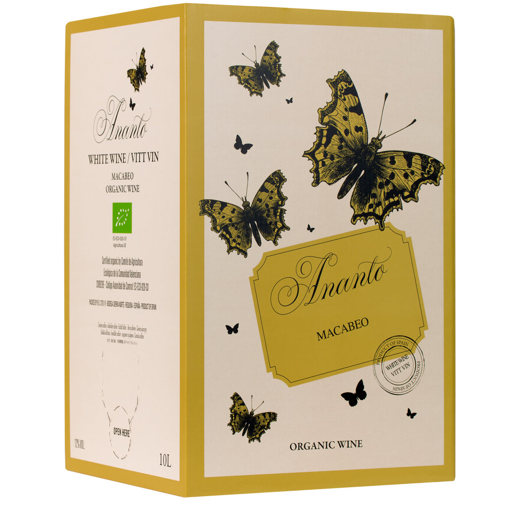 Ananto Organic Macabeo 10L BIB - 10 Litre White Wine Box