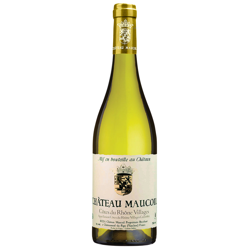 Chateau Maucoil, Cotes du Rhône Villages Blanc [Organic] (6 Bottle Case)